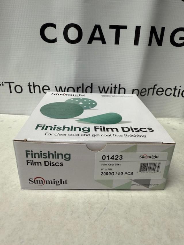 Sunmight 2000g sandpaper velcro film discs green