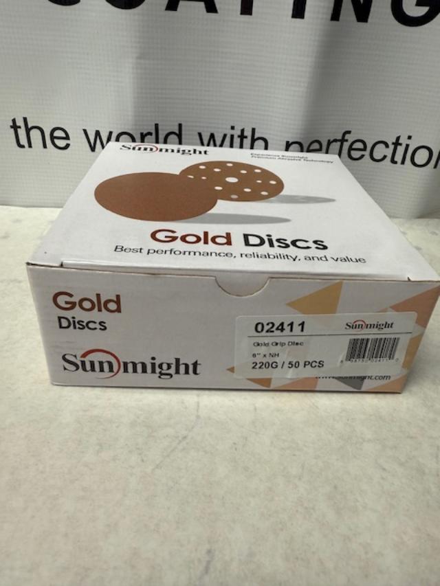 Sunmight 220g sandpaper velcro gold