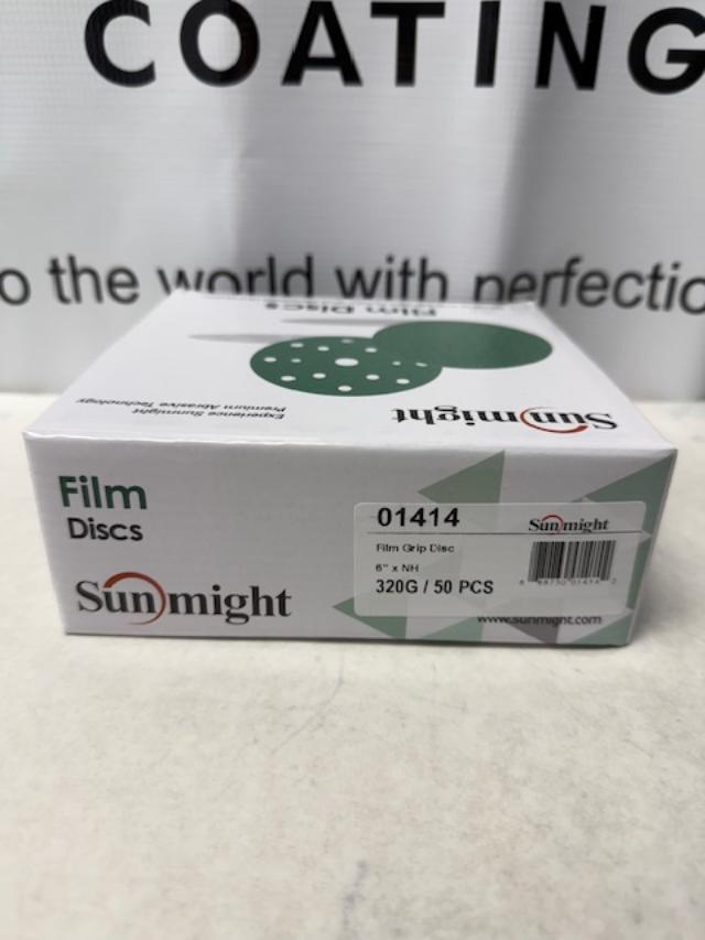 Sunmight 320g sandpaper velcro disc green