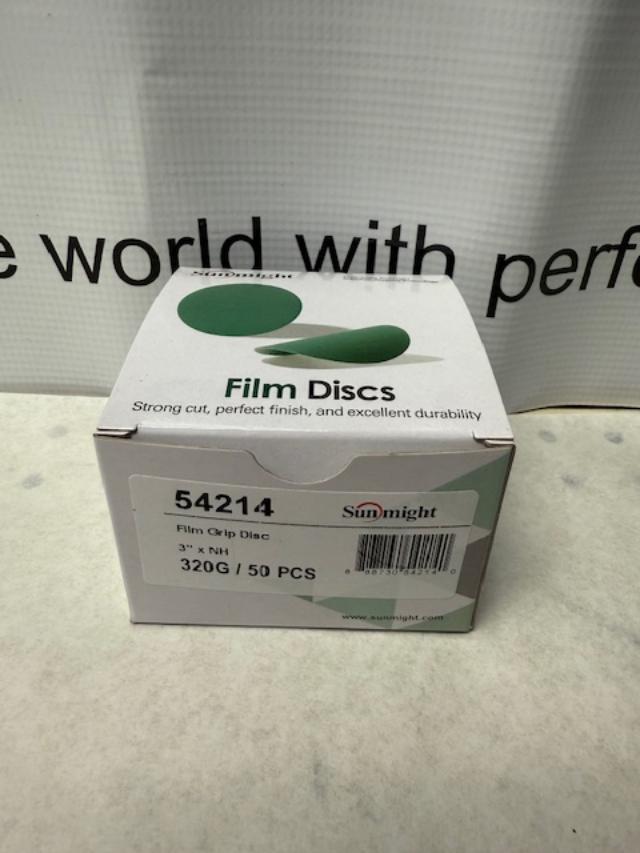 Sunmight 320g sandpaper velcro disc green 3inch