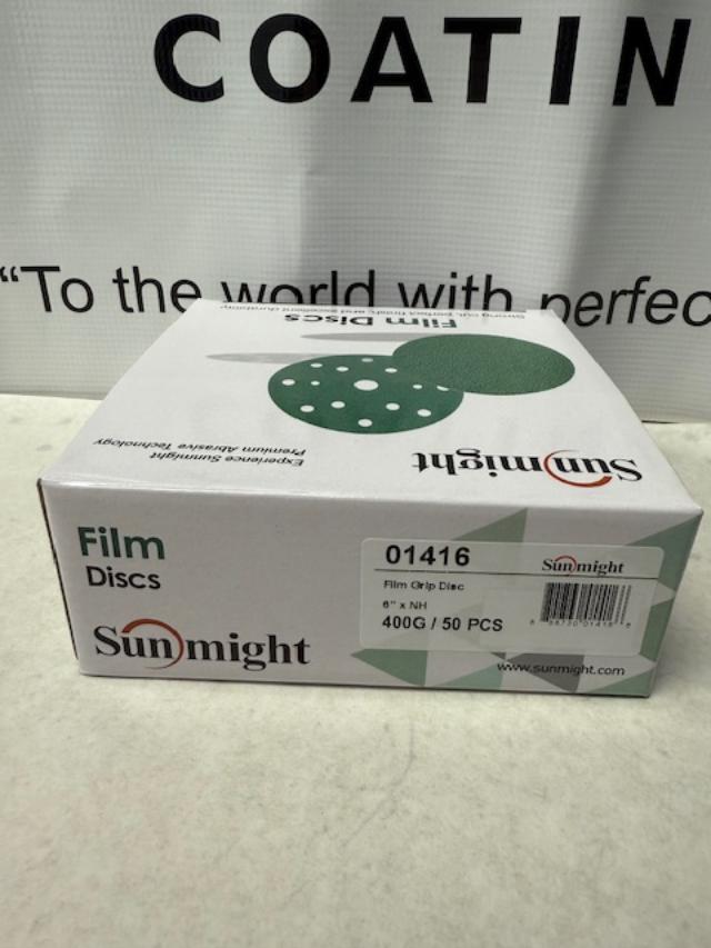 Sunmight 400g sandpaper velcro disc green