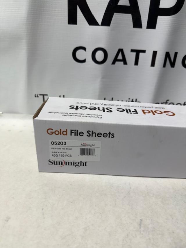 Sunmight Gold file sheets 40g
