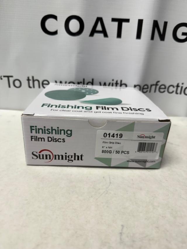 Sunmight 800g sandpaper velcro disc green