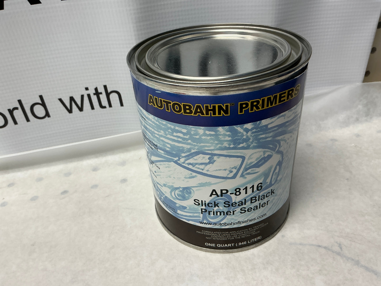 Autobahn Slick seal black primer sealer quart
