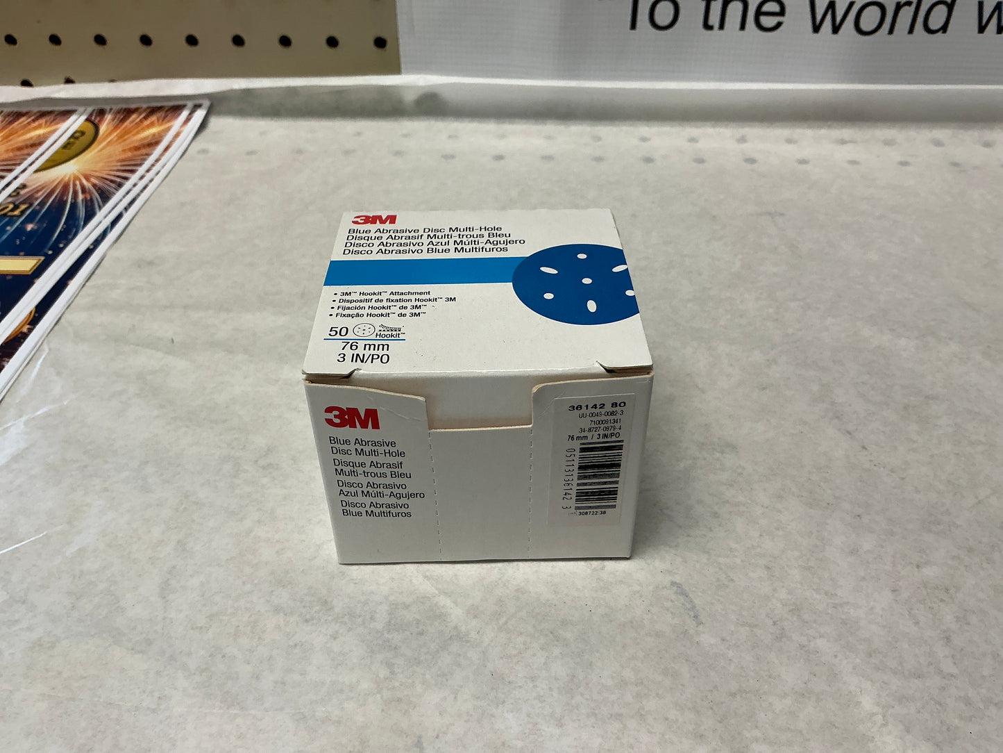 3M Blue abrasive Disc Multi Hole 80