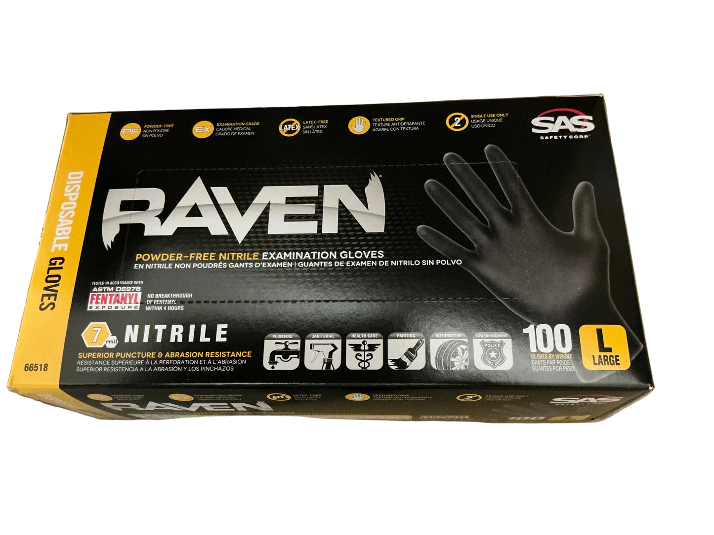 Raven Large Gloves