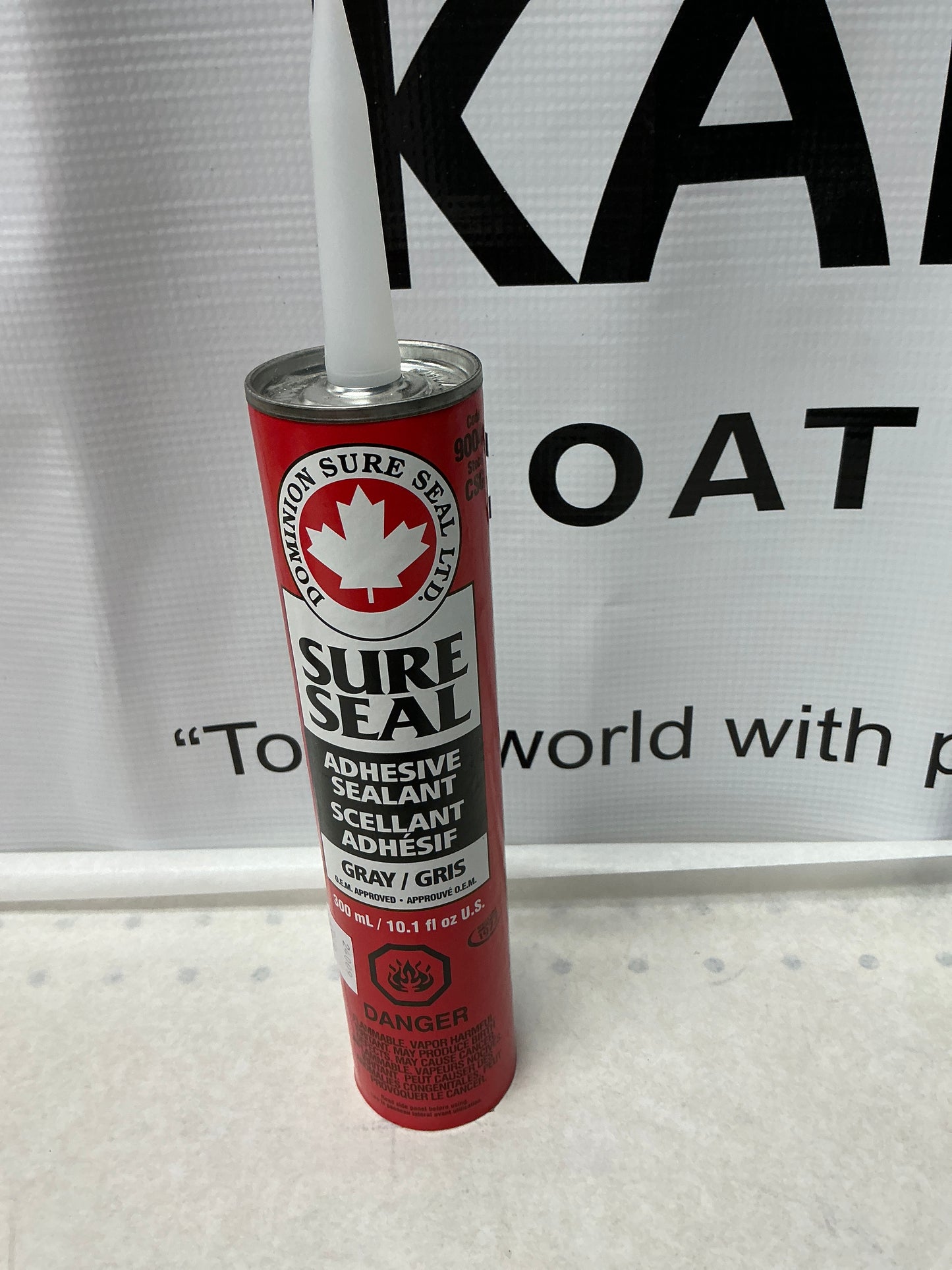Dominion Sure Seal Adhesive Sealant GRAY