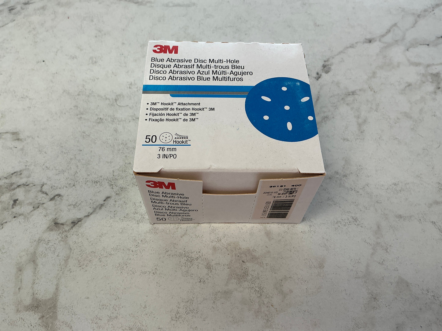 3M Blue abrasive disc Multi hole 400
