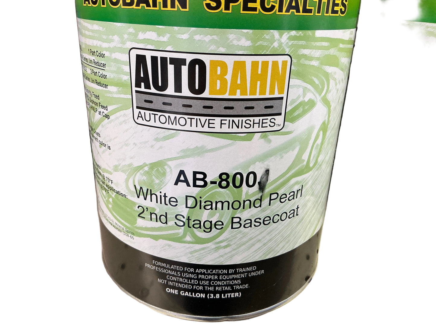 Autobahn white diamond pearl 2nd stage base coat gallon