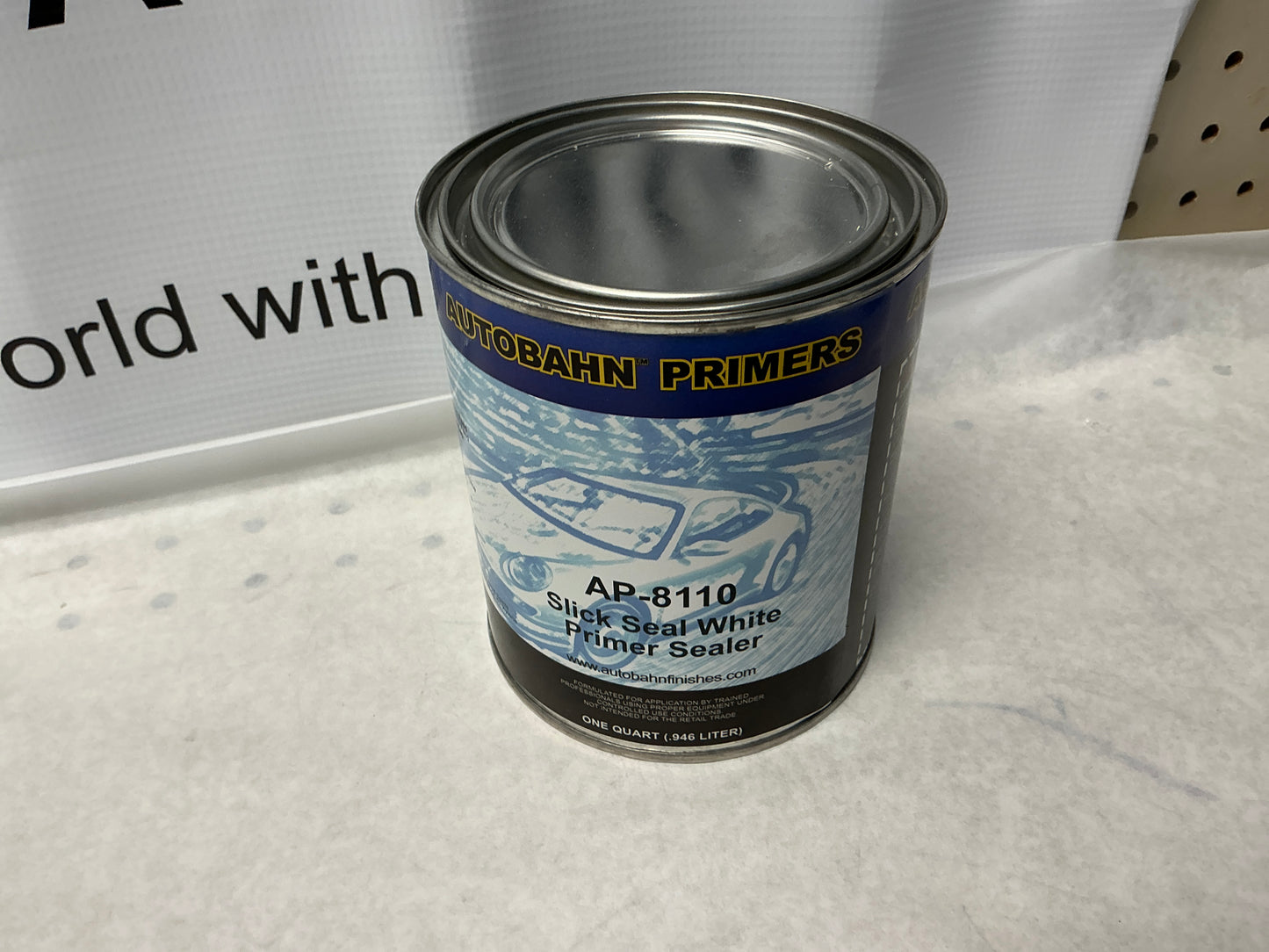 Autobahn Slick seal white primer sealer quart