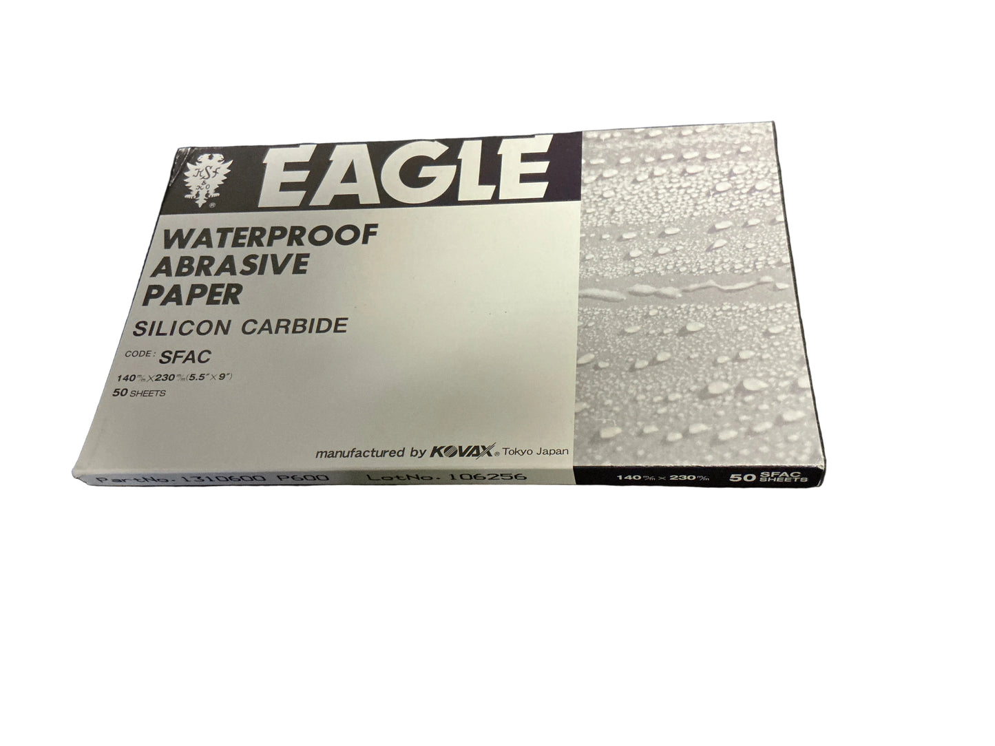 Eagle sand paper waterproof abrasive P600 half sheet