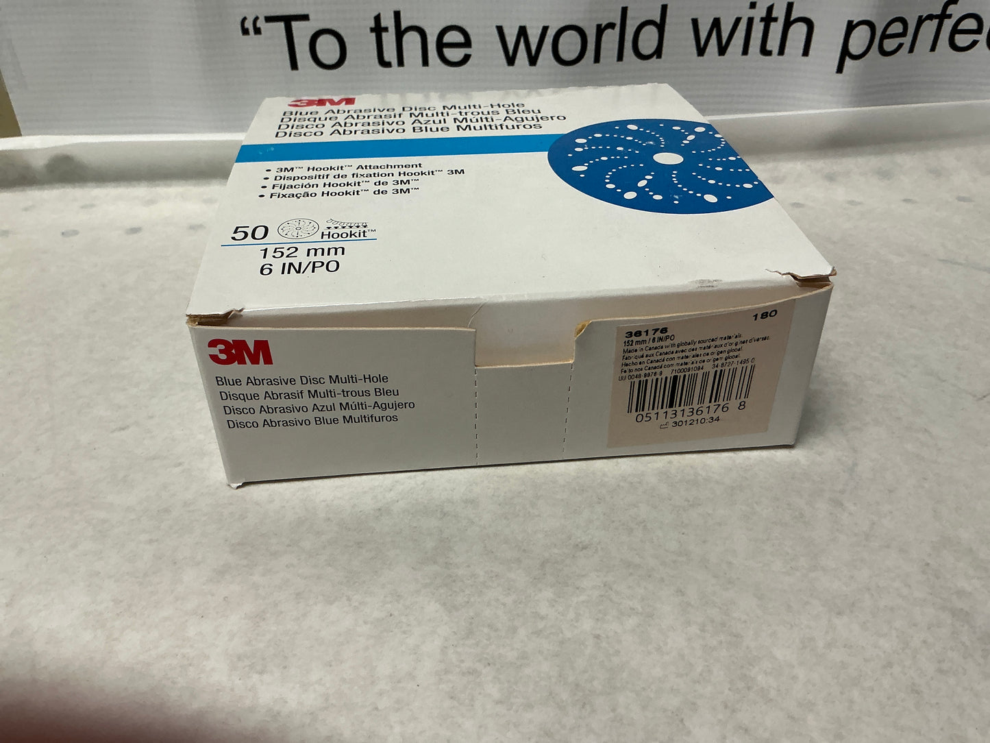 3M Blue abrasive Disc multi hole 180