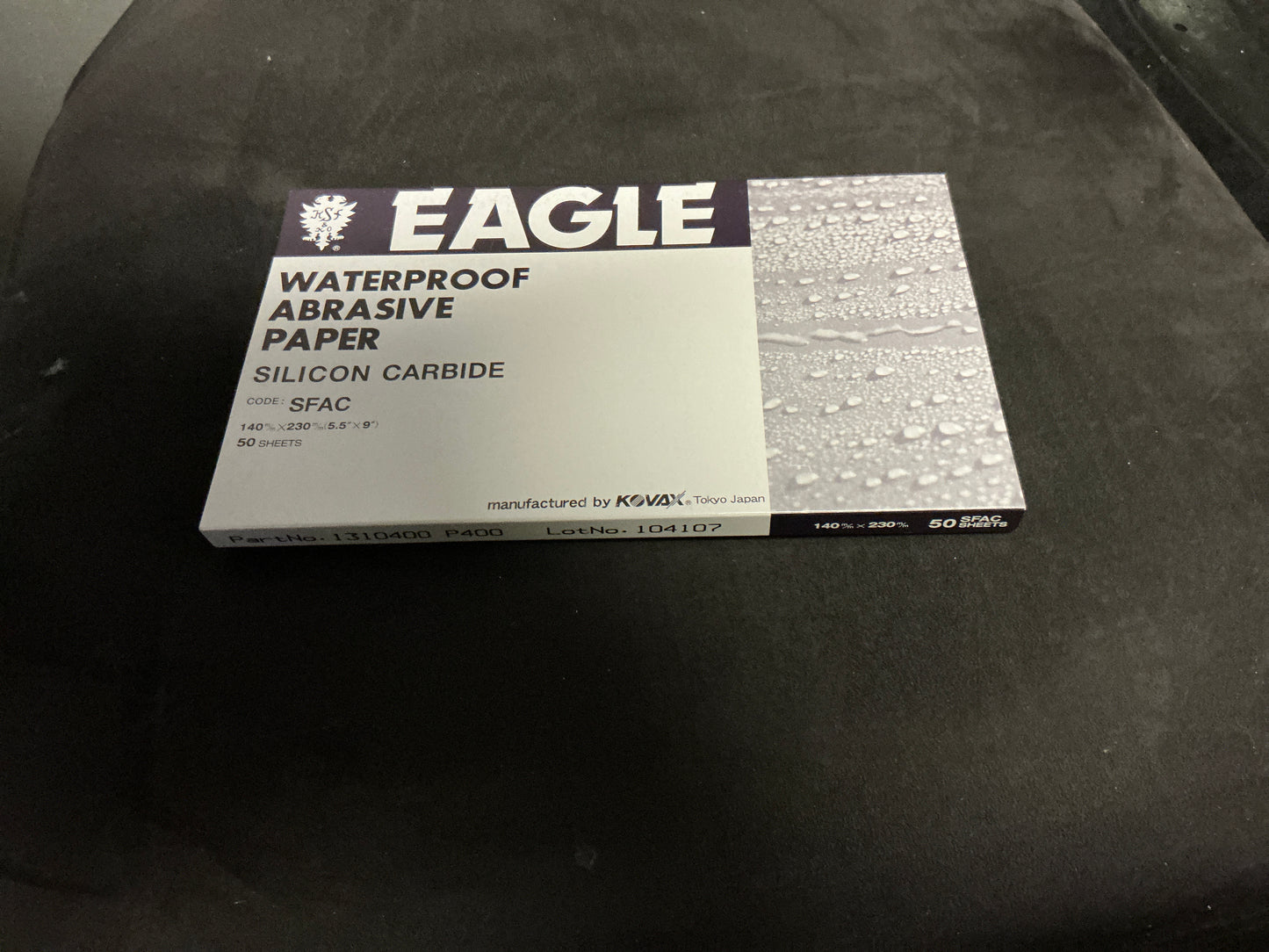 Eagle sand paper waterproof abrasive P400 half sheet