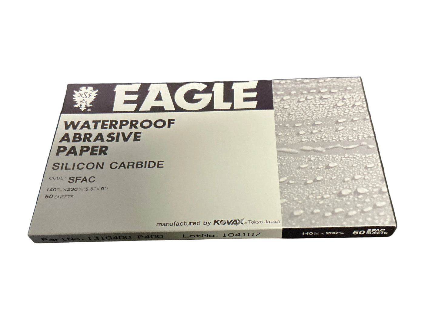 Eagle sand paper waterproof abrasive P400 half sheet