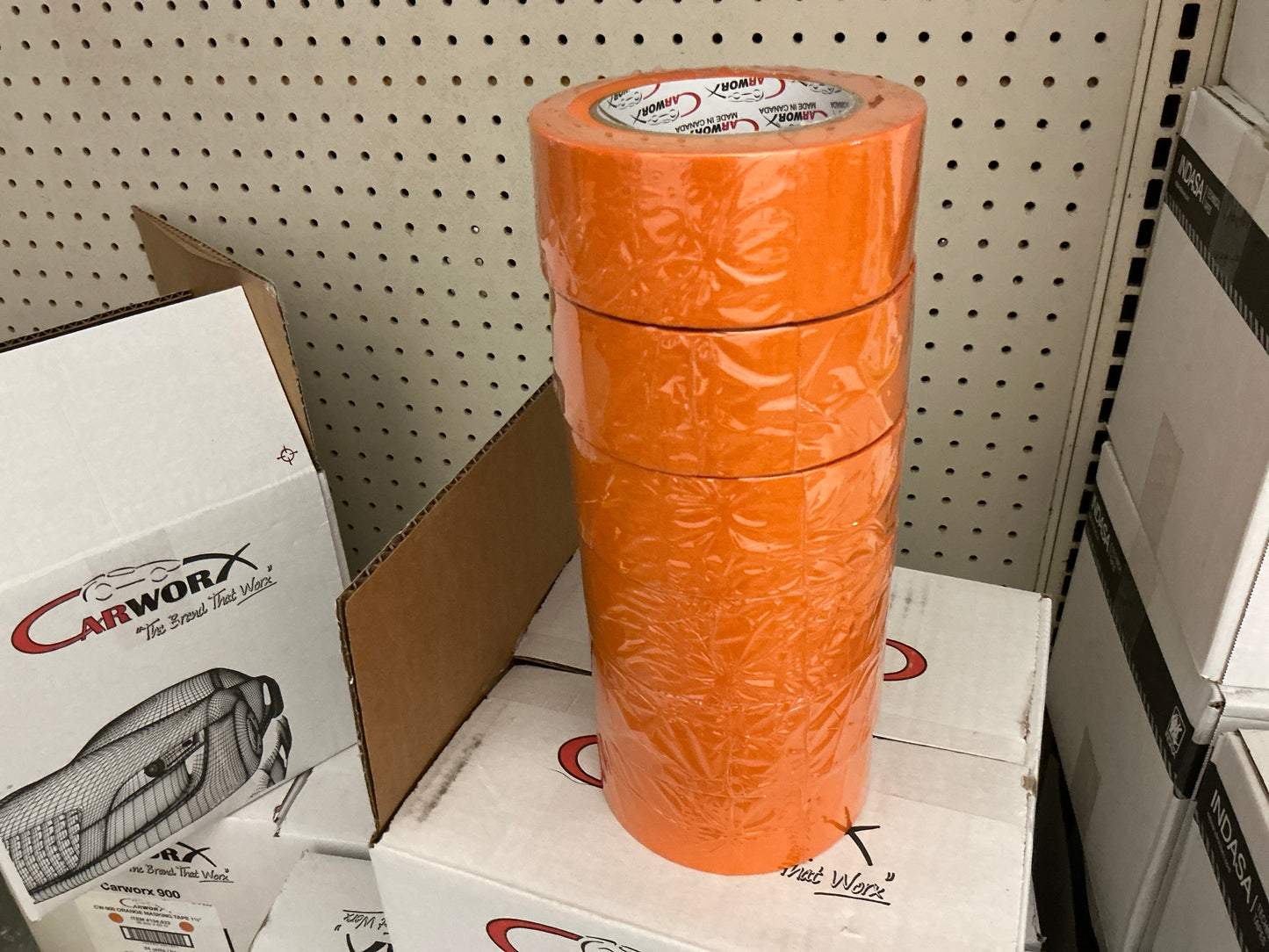 Carworx 2 inch orange masking tape sleeve