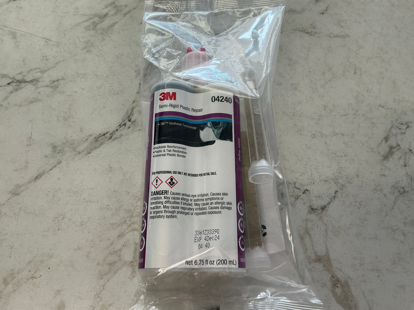 3M Semi rigid Plastic repair
