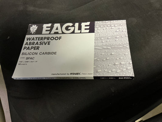 Eagle sand paper waterproof abrasive P600 half sheet