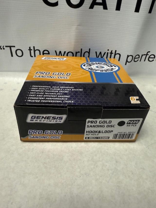 Genesis Pro Gold Velcro Sanding Disc P220
