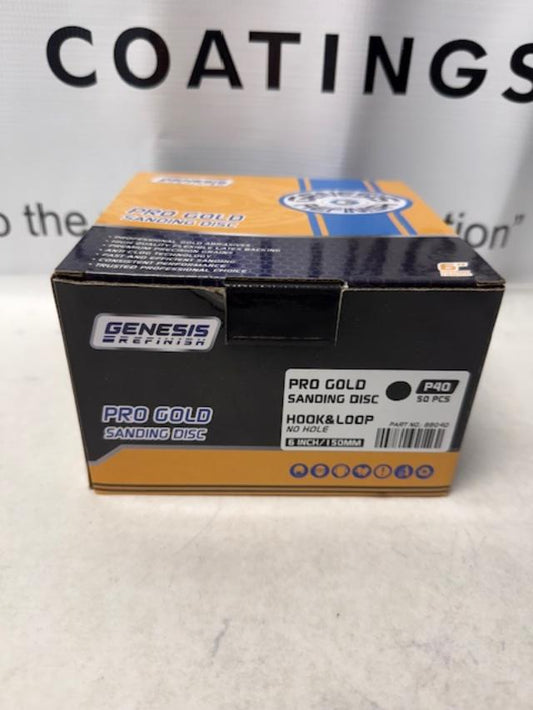 Genesis Pro Gold velcro Sanding Disc P40