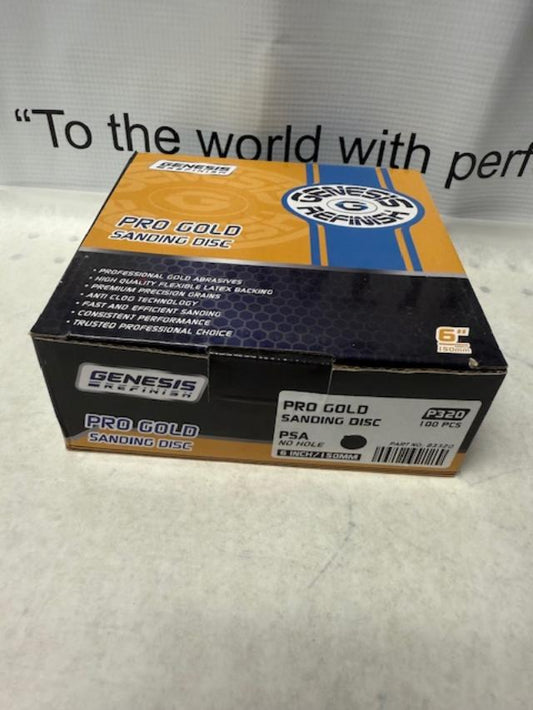 Genesis Pro Gold Velcro Sanding Disc P320